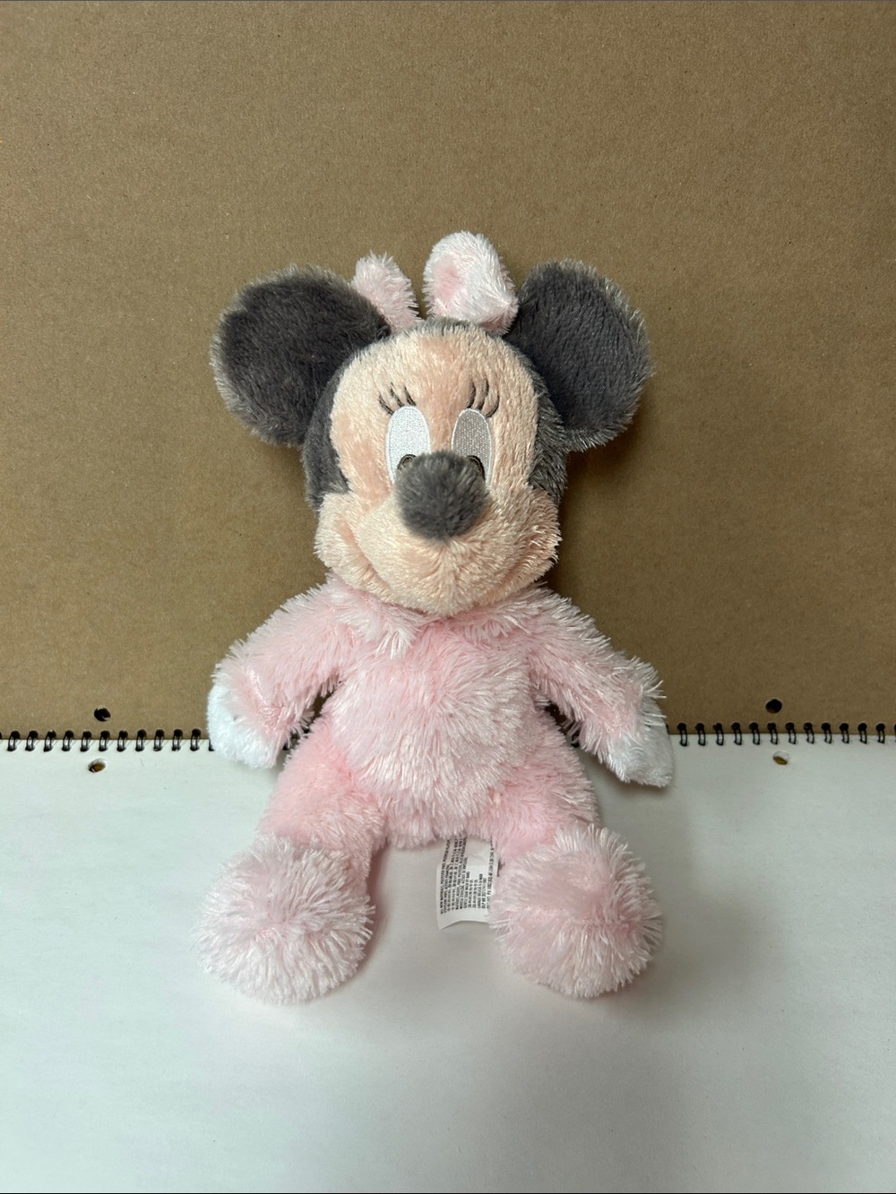 Disney Pink and Gray Minnie Mouse Plush Toy
